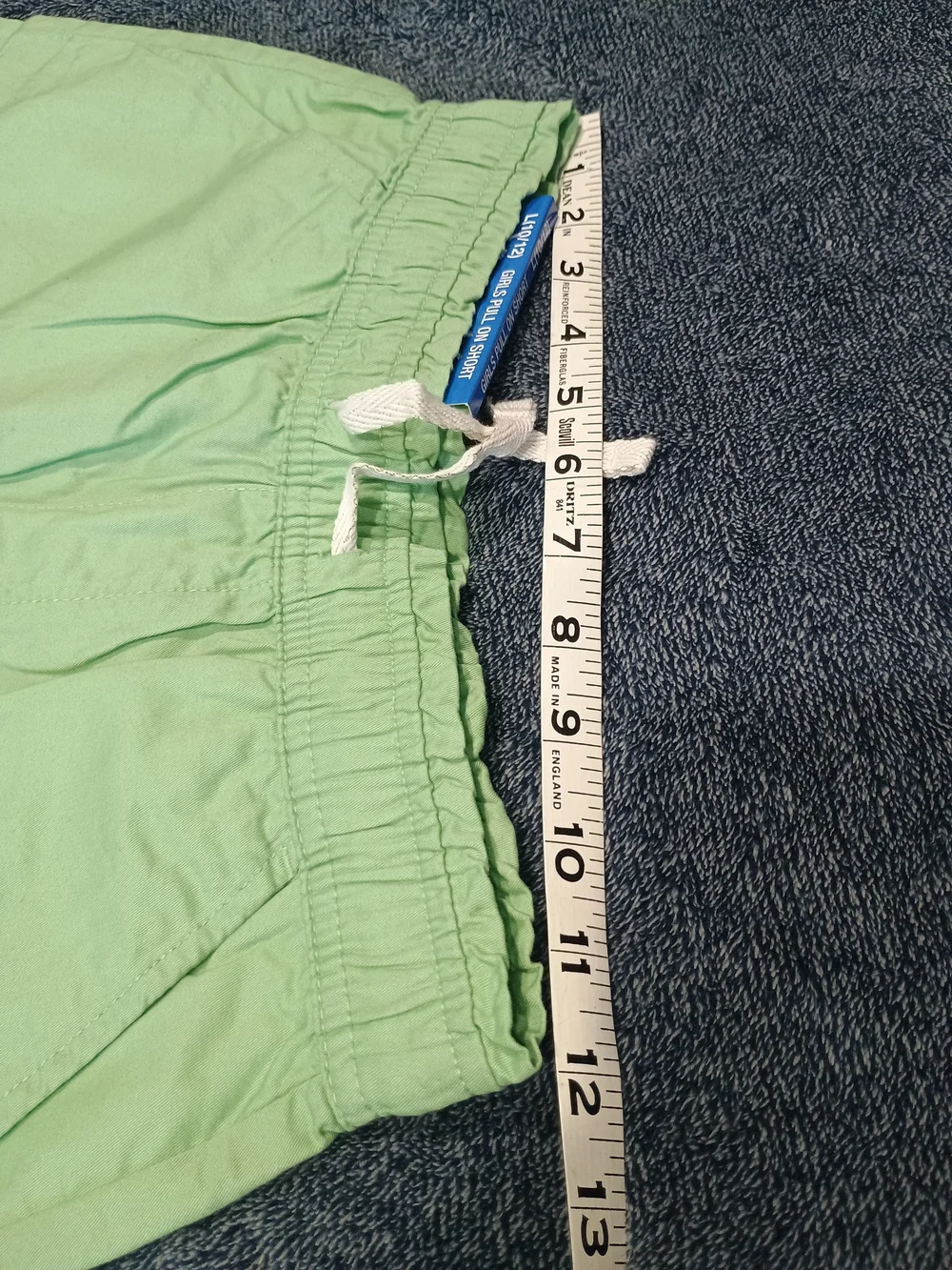 Light Green Drawstring Waist Casual Shorts